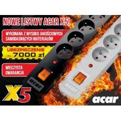 Nowe listwy przeciwprzepiępciowe ACAR X5